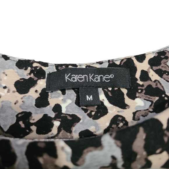 KAREN KANE animal print blouse M - Picture 2 of 6